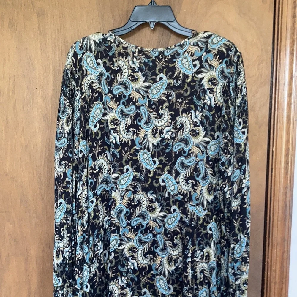 Relisted Skyes the Limit floral print smock detail dress soft w stretch boho 3X - Picture 13 of 17